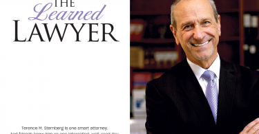 Echelon Professional The Learned Lawyer. Terence M. Sternberg is one smart attorney. And friends know him as one interesting, well-read guy. Image